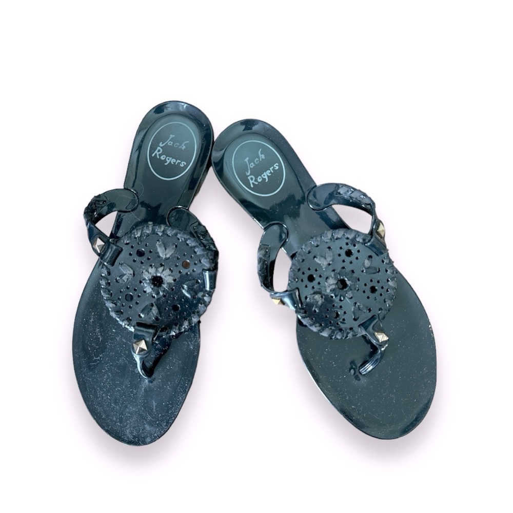 Jack Roger’s beach sandals rubber big girls size 3 cute quiet luxury, prep